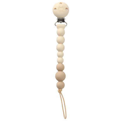 Loulou Lollipop OneC™ Silicone Pacifier Clip - Coconut Milk