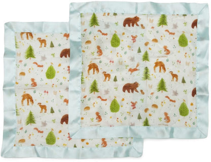 Loulou Lollipop Security Blanket 2-Pack - Forest Friends - SCBLKFORFDS
