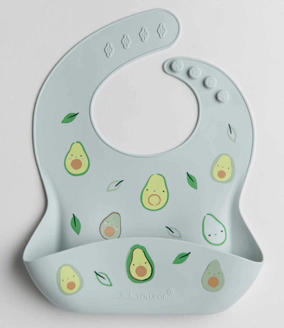 Loulou Lollipop Silicone Bib - Avocado - SILBIBAVOPP