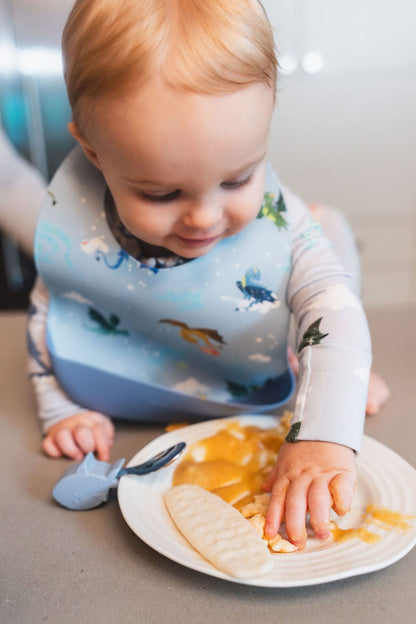 Loulou Lollipop Silicone Bib Printed - Magical Dragons - Image 2