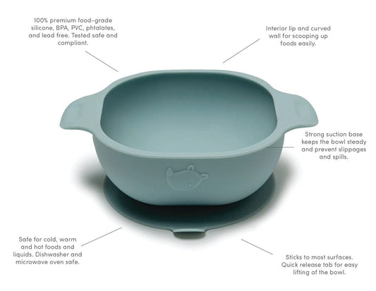Loulou Lollipop Silicone Snack Bowl - Born to be Wild - Sage - SBWL-SAG