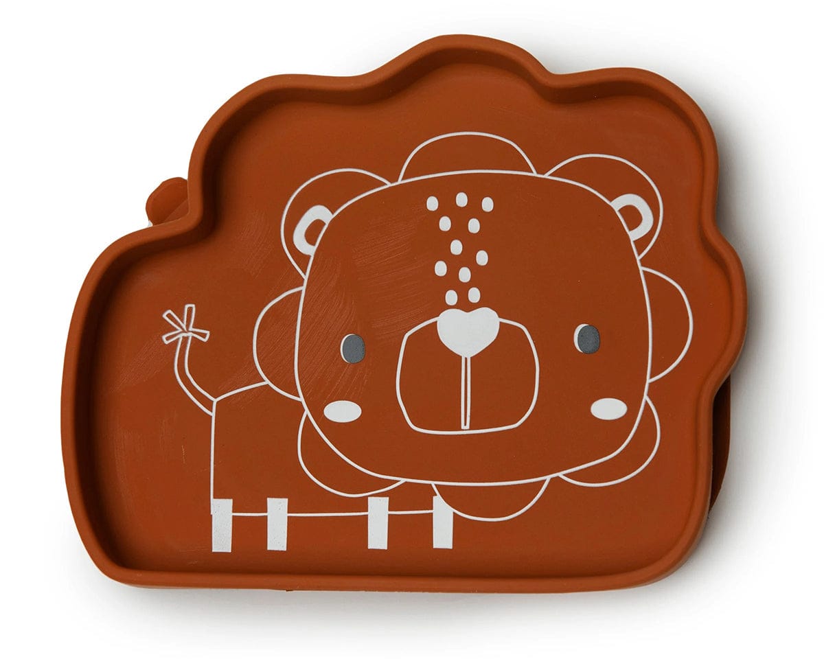 Loulou Lollipop Silicone Snack Plate - Born to be Wild - Lion - SPL-005-GHN