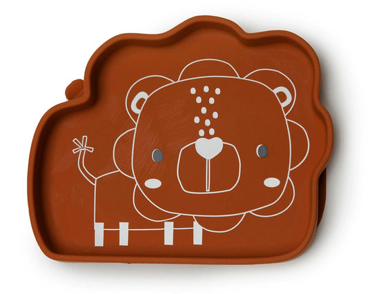 Loulou Lollipop Silicone Snack Plate - Born to be Wild - Lion - SPL-005-GHN