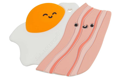 Loulou Lollipop Silicone Teether - Bacon and Egg - BAE