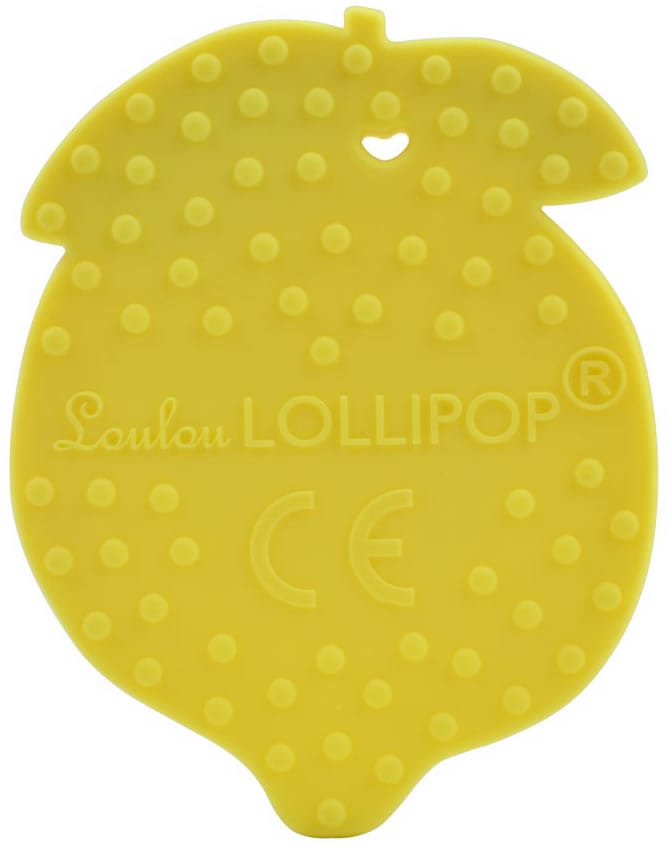 Loulou Lollipop Silicone Teether - Lemon - LEMON