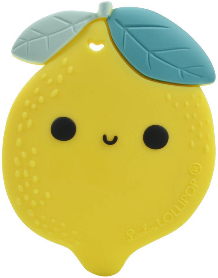 Loulou Lollipop Silicone Teether - Lemon - LEMON