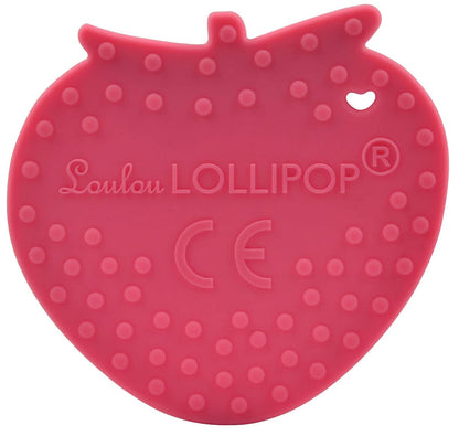 Loulou Lollipop Silicone Teether - Strawberry - STRBERRY