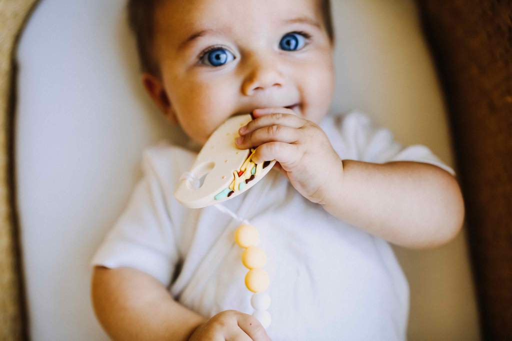 Loulou Lollipop Silicone Teether with Clip - Taco - TACOSET