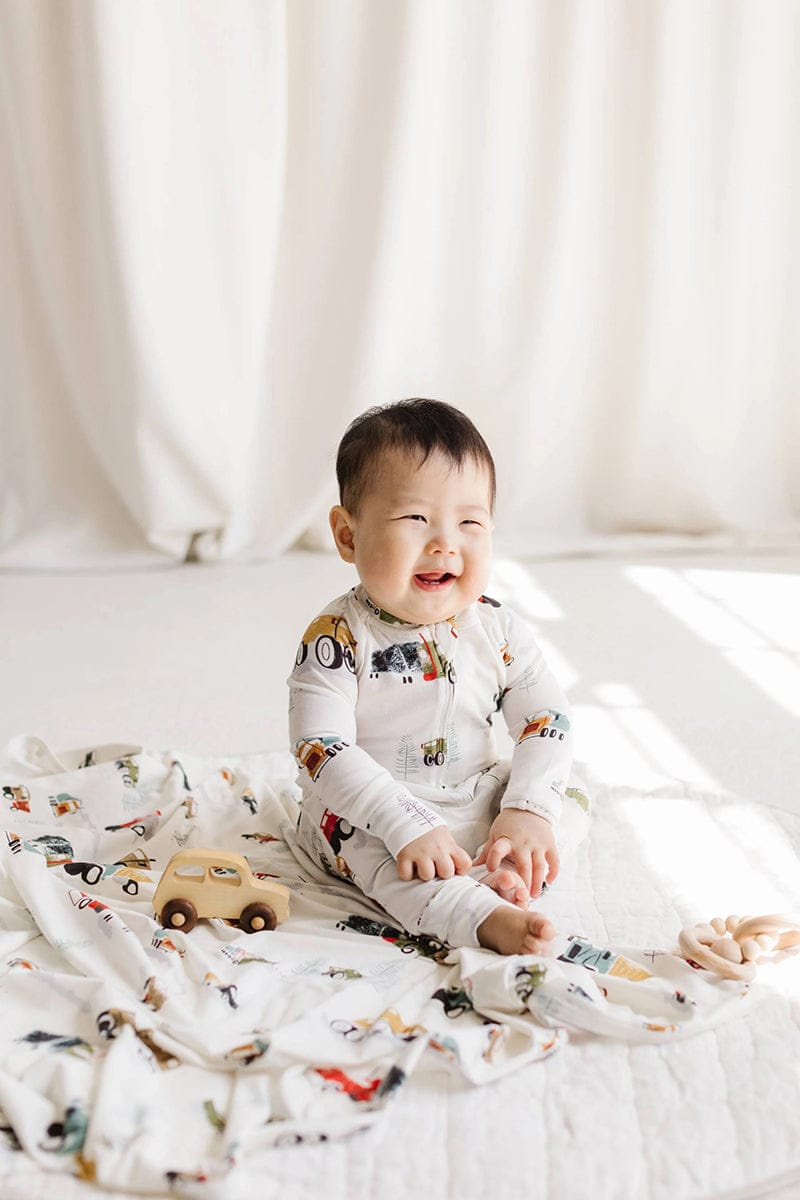 Loulou Lollipop Sleeper - Happy Trucks (3-6 M) - BA1002UB.HPT.2