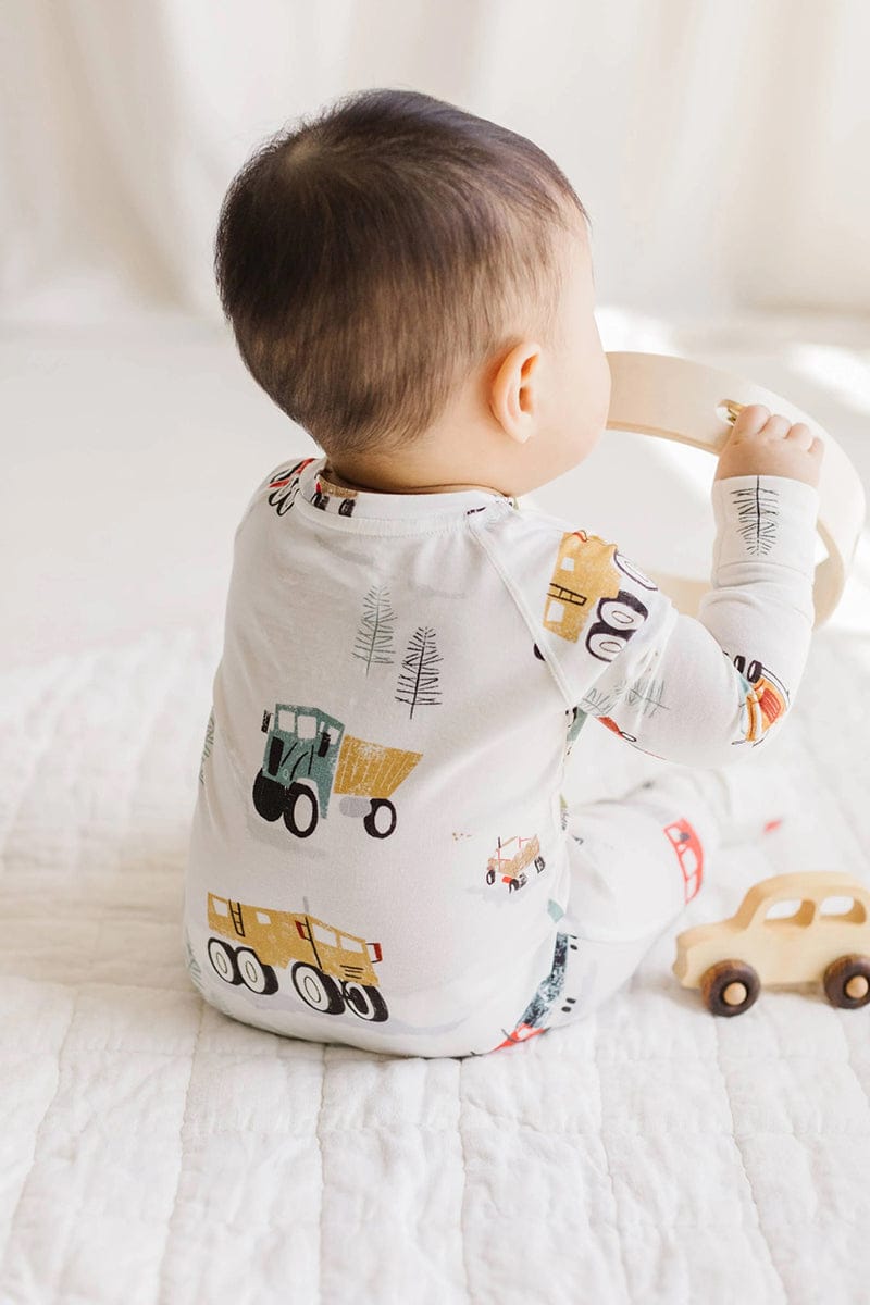 Loulou Lollipop Sleeper - Happy Trucks (3-6 M) - BA1002UB.HPT.2