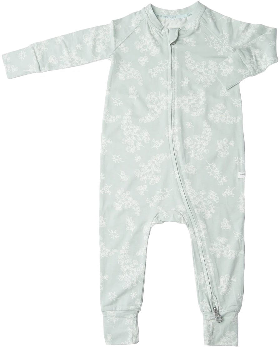 Loulou Lollipop Sleeper in TENCEL - Fern (0-3 M) - BA1002UB-FRN-1
