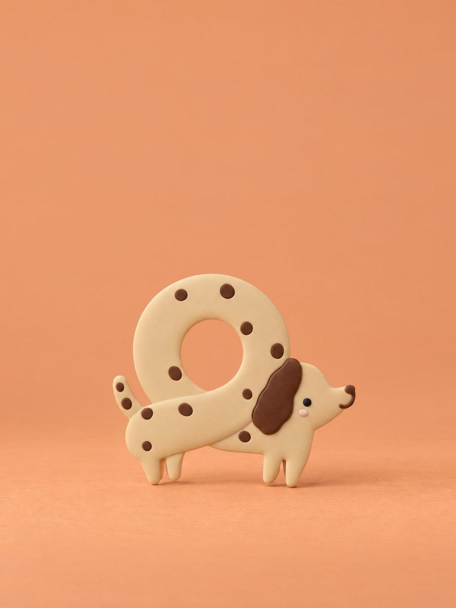 Loulou Lollipop Teether Single - Pretzel Dog