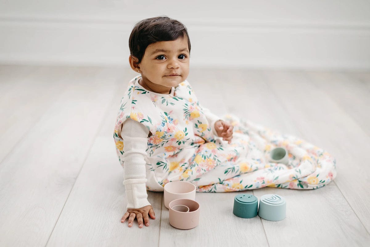 Loulou Lollipop TENCEL Sleep Bag 2.5 Tog, 18-36 Months - Floral Bouquet - BA9005U-FBQ19