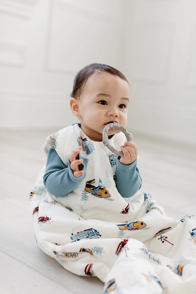 Loulou Lollipop TENCEL Sleep Bag 2.5 Tog, 6-18 Months - All Aboard - BA9005U-AAB-18