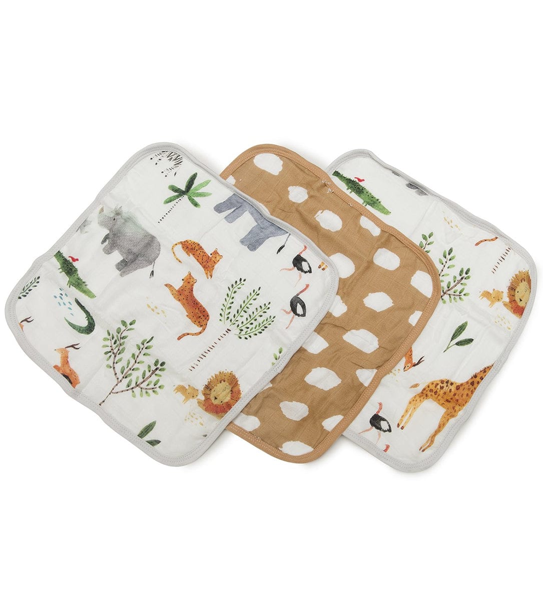 Loulou Lollipop Washcloth Set - Safari - WSSAFARI