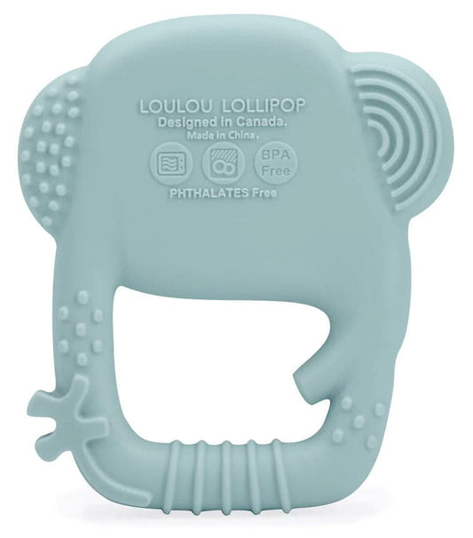Loulou Lollipop Wild Teether - Elephant - WTR-003-BLU