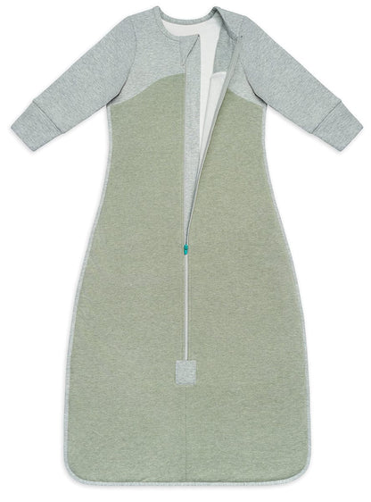 Love To Dream Long Sleeve Sleep Bag Organic Cotton Fleece Mild, 18-36 M - Olive Marl - L31-19-001-OLV-18-36M