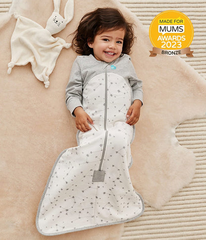 Love To Dream Long Sleeve Sleep Bag Organic Cotton Fleece Mild, 18-36 M - Stellar White - L31-19-265-WHT-18-36M