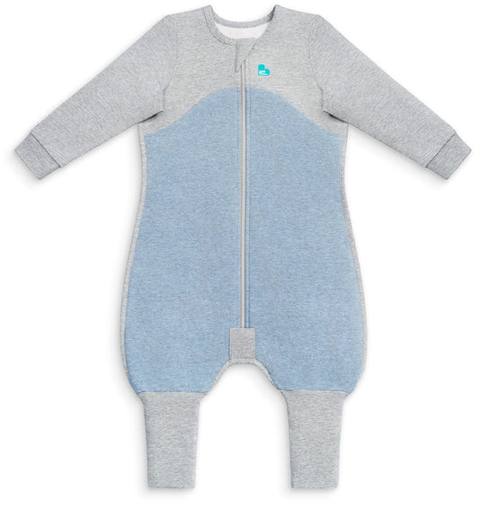 Love To Dream Long Sleeve Sleep Suit Organic Cotton Mild, 12-24 M - Dusty Blue - L41-19-001-DBL-12-24M