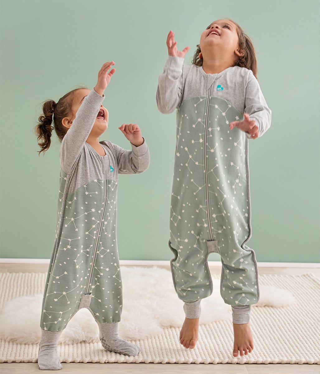 Love To Dream Long Sleeve Sleep Suit Organic Cotton Mild, 6-12 M - Stellar Olive - L41-19-265-OLV-6-12M