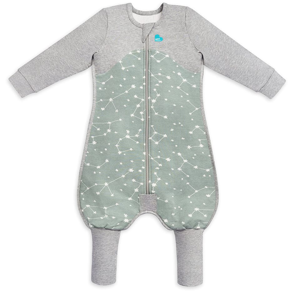 Love To Dream Long Sleeve Sleep Suit Organic Cotton Mild, 6-12 M - Stellar Olive - L41-19-265-OLV-6-12M