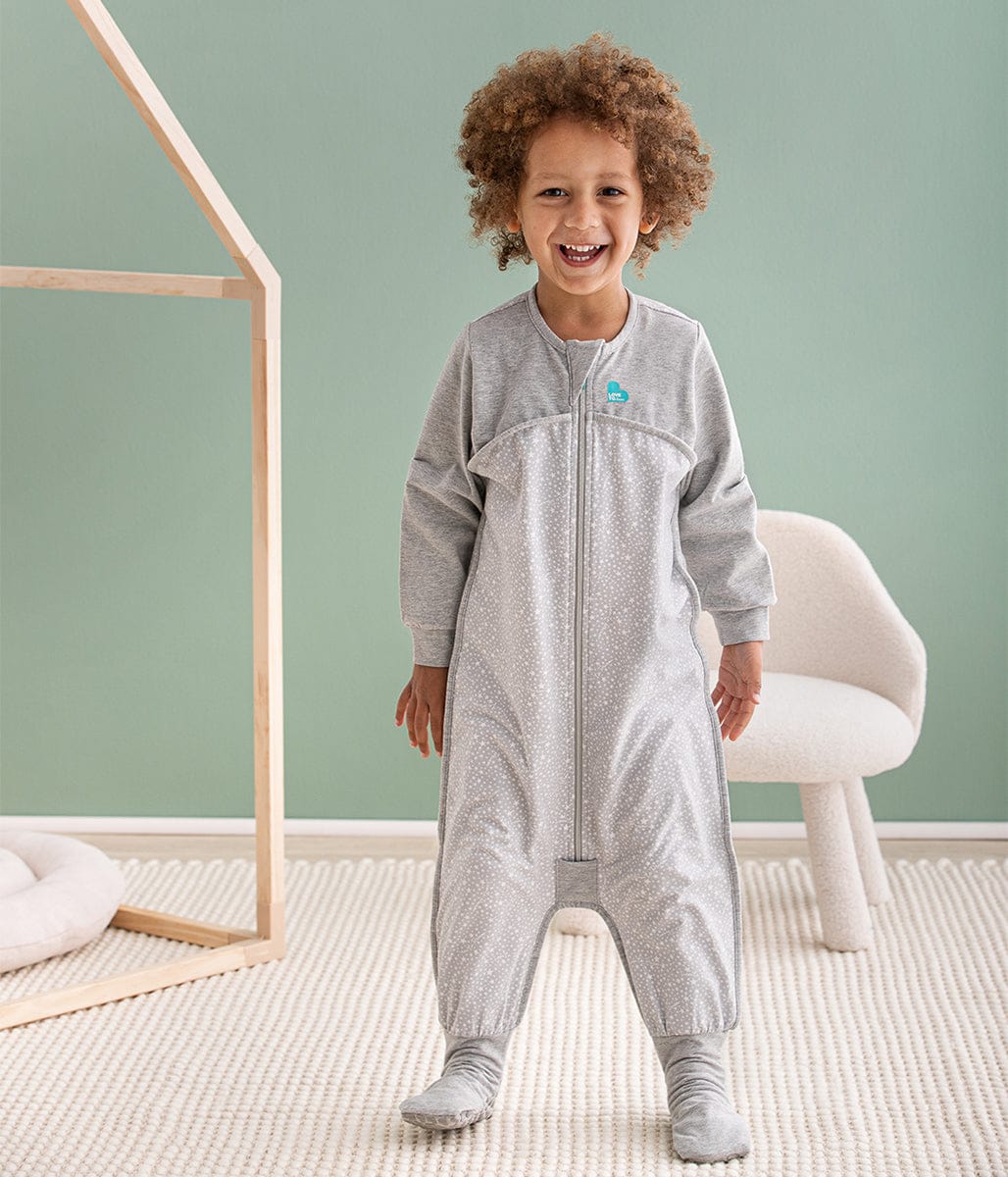 Love To Dream Long Sleeve Sleep Suit Original Cotton Moderate, 12-24 M - Stardust Grey - L41-01-242-GRY-12-24M