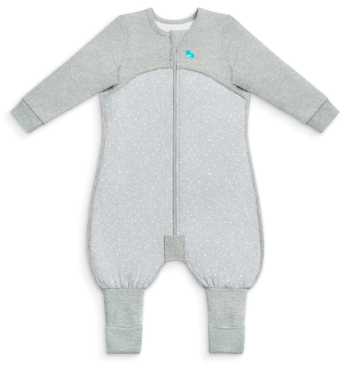Love To Dream Long Sleeve Sleep Suit Original Cotton Moderate, 12-24 M - Stardust Grey - L41-01-242-GRY-12-24M