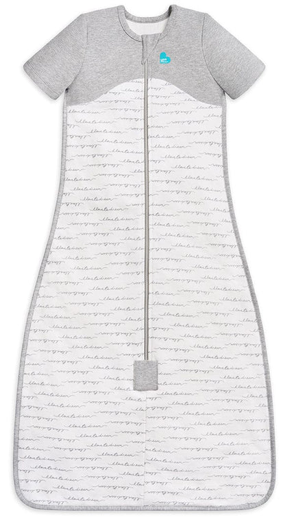 Love To Dream Short Sleeve Sleep Bag Organic Cotton Mild, 6-18 M - Dreamer White - L30-19-247-WHT-6-18M