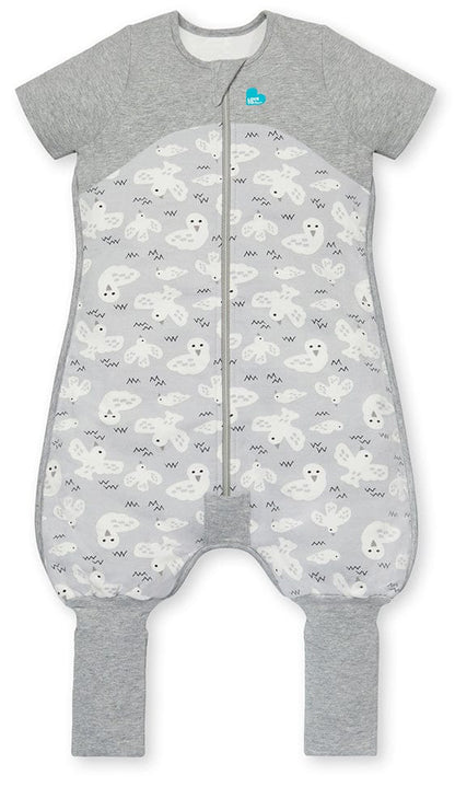 Love To Dream Short Sleeve Sleep Suit Organic Cotton Mild, 24-36 M - Doves Grey - L40-19-250-GRY-24M
