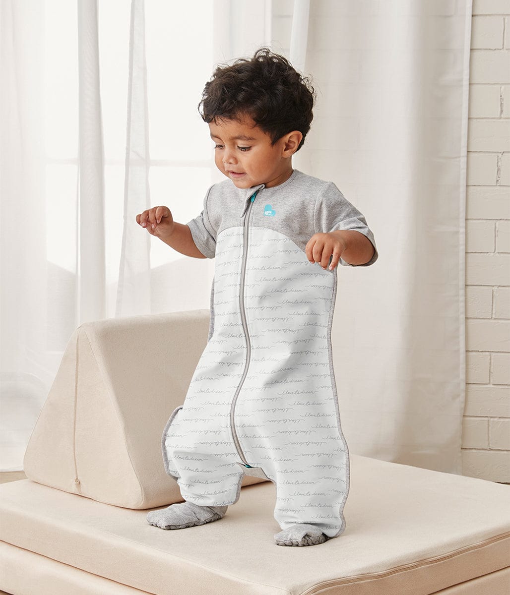 Love To Dream Short Sleeve Sleep Suit Organic Cotton Mild, 6-12 M - Dreamer White - L40-19-247-WHT-6M