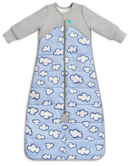 Love To Dream Sleep Bag Quilted Cotton 2.5 TOG, 6-18 M - Daydream Dusty Blue - L30-29-254-DBL-6-18M