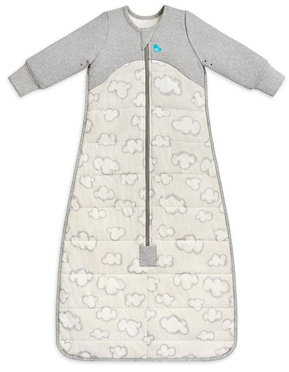 Love To Dream Sleep Bag Quilted Cotton 2.5 TOG, 6-18 M - Daydream Grey - L30-29-254-GRY-6-18M