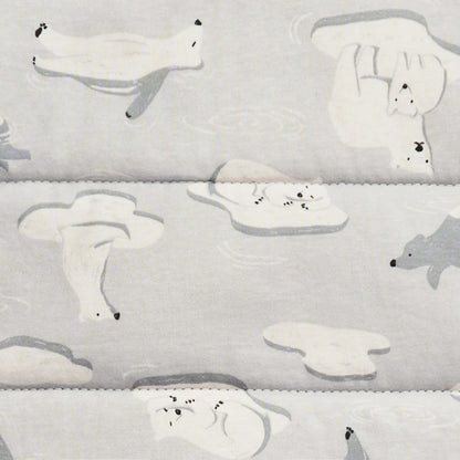 Love To Dream Sleep Bag Quilted Cotton 3.5 TOG, 6-18 M - South Pole Grey - L30-28-268-GRY-6-18M