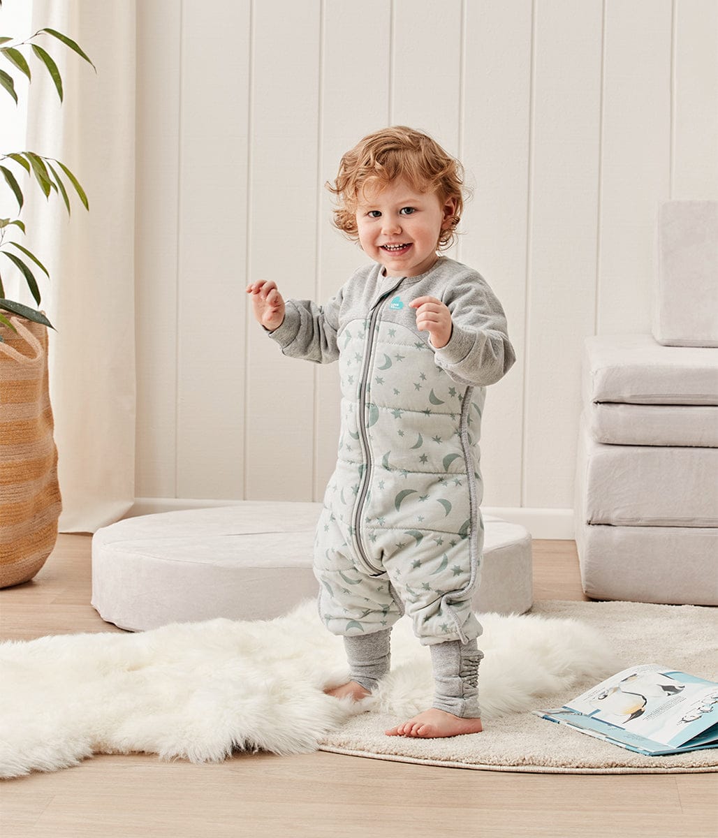Love To Dream Sleep Suit Quilted Cotton 2.5 TOG, 6-12 M - Moonlight Olive - L40-29-266-OLV-6-12M