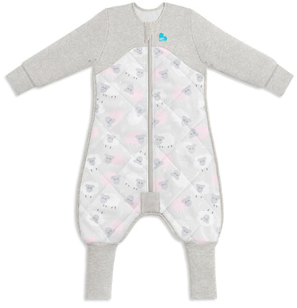 Love To Dream Sleep Suit Quilted Organic Cotton/Merino Wool 2.5 TOG, 12-24 M - Bah Bah Sheep Pink - L40-20-223-PNK-12M