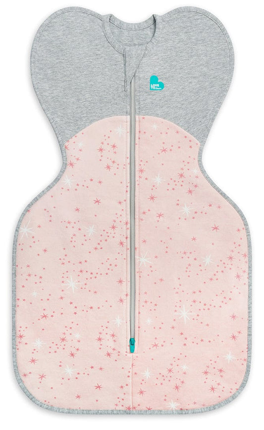 Love To Dream Swaddle UP Cotton Fleece Mild, Newborn - North Star Light Pink - L16-05-188-LPK-NB