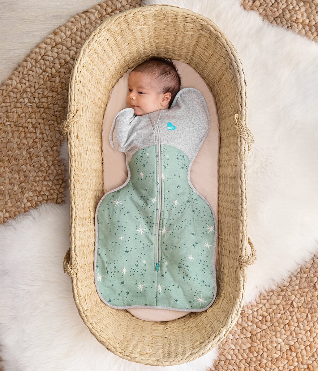Love To Dream Swaddle UP Cotton Fleece Mild, Newborn - North Star Olive - L16-05-188-OLV-NB