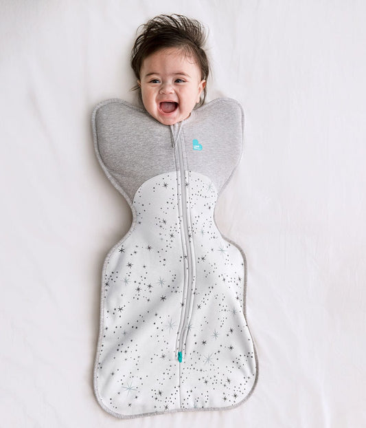 Love To Dream Swaddle UP Cotton Fleece Mild, Small - North Star White - L16-05-188-WHT-S