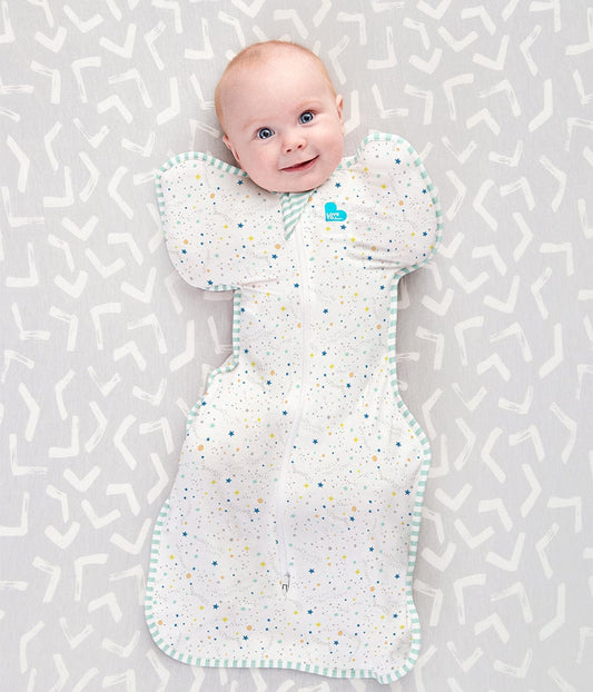 Love To Dream Swaddle UP Organic Lite, Medium - Cream Constellation - L10-22-212-CRM-M