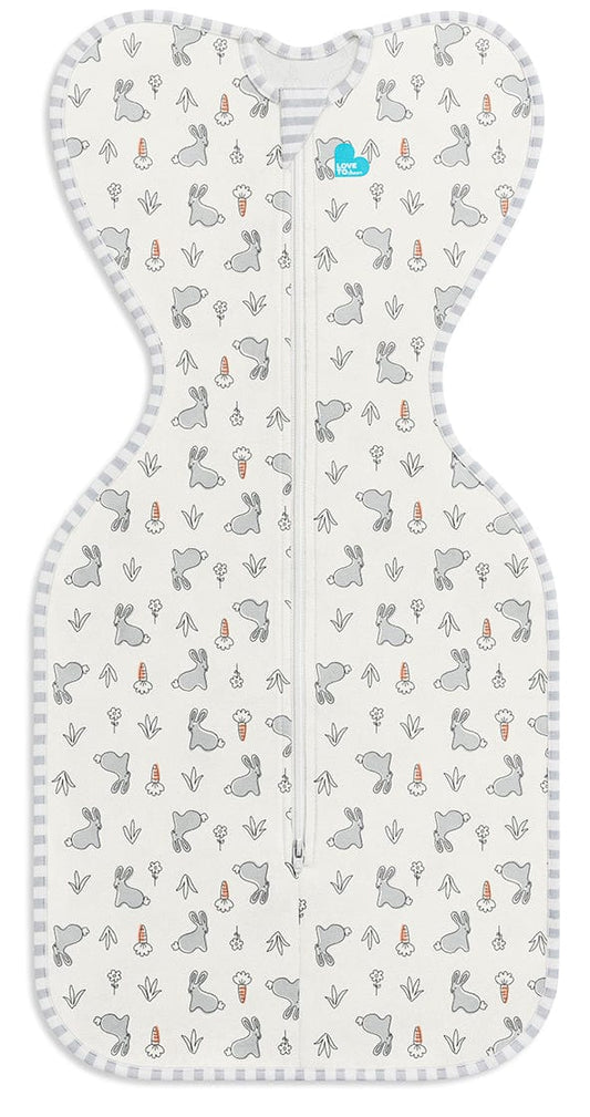 Love To Dream Swaddle UP Original 1.0 TOG, Newborn - Bunny White - L10-01-243-BUN-NB