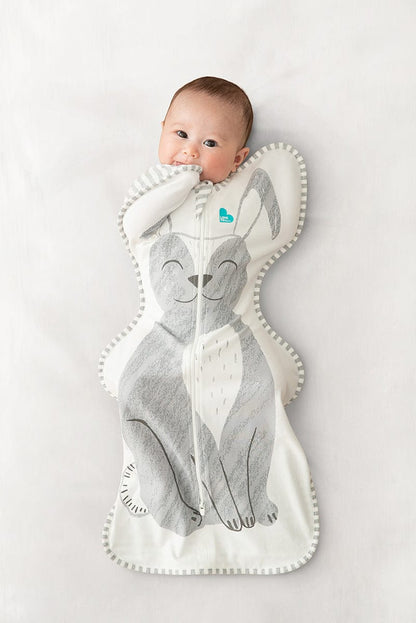 Love To Dream Swaddle UP Original 1.0 TOG, Newborn - Grey Stevie Bunny - L10-01-279-GRY-NB