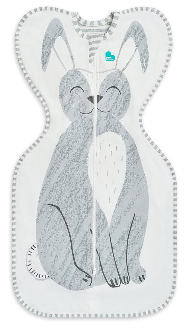 Love To Dream Swaddle UP Original 1.0 TOG, Newborn - Grey Stevie Bunny - L10-01-279-GRY-NB
