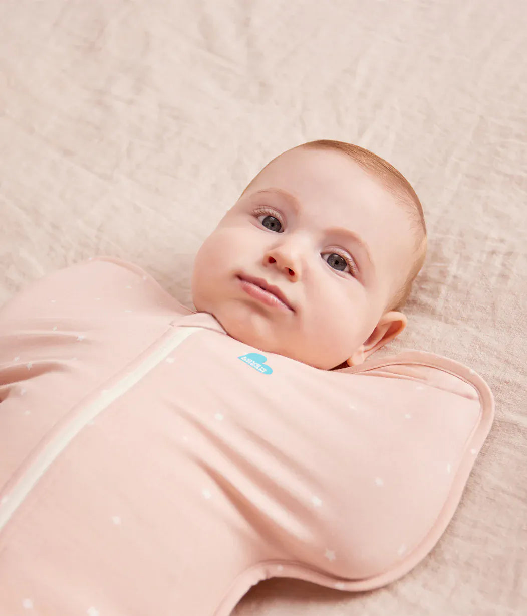 Love To Dream Swaddle UP Original 1.0 TOG, Newborn - Twinkle Powder Pink - L10-01-345-PDP-NB