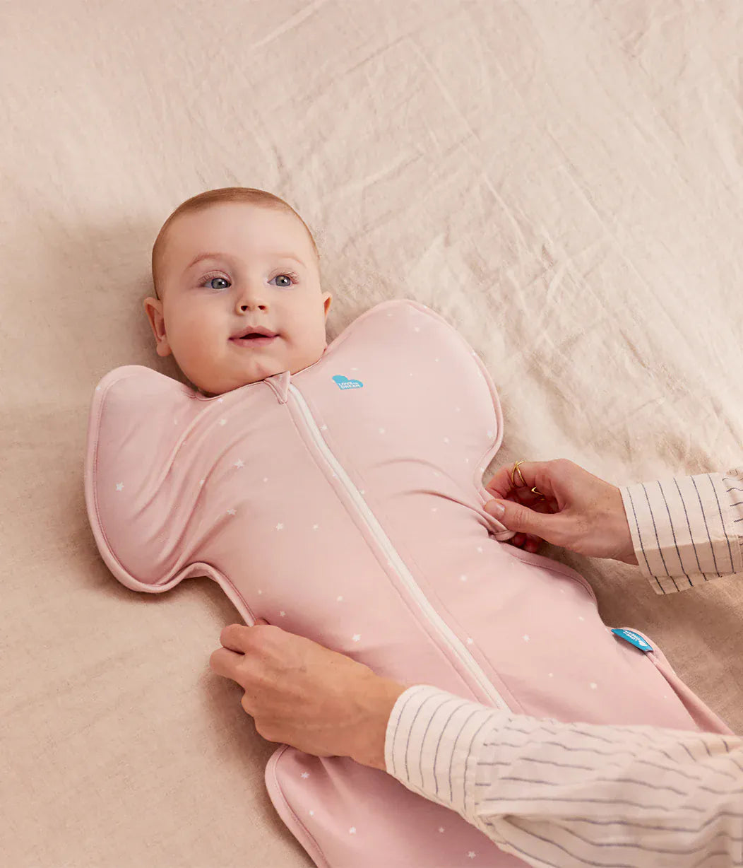 Love To Dream Swaddle UP Original 1.0 TOG, Newborn - Twinkle Powder Pink - L10-01-345-PDP-NB
