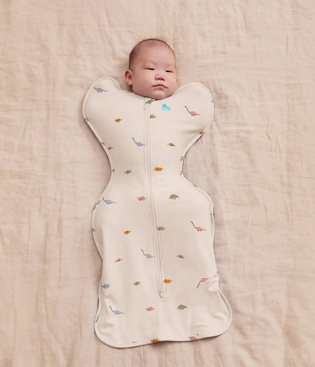 Love To Dream Swaddle UP Original 1.0 TOG, Small - Cream Dinosnore - L10-01-362-CR-S