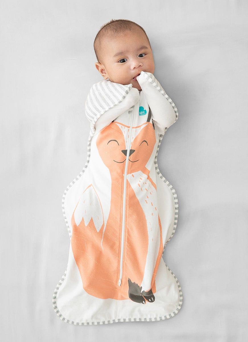 Love To Dream Swaddle UP Original 1.0 TOG, Small - Orange Frankie Fox - L10-01-278-ORA-S