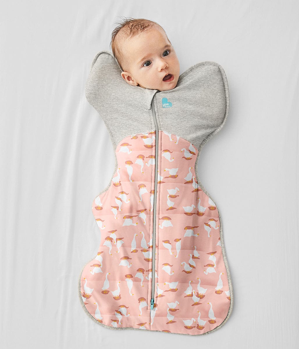 Love To Dream Swaddle UP Quilted Cotton 2.5 TOG, Newborn - Silly Goose Dusty Pink - L10-29-267-DPK-NB