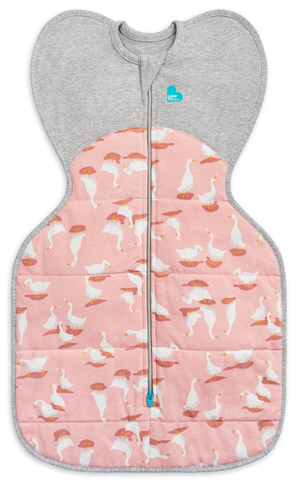 Love To Dream Swaddle UP Quilted Cotton 2.5 TOG, Newborn - Silly Goose Dusty Pink - L10-29-267-DPK-NB