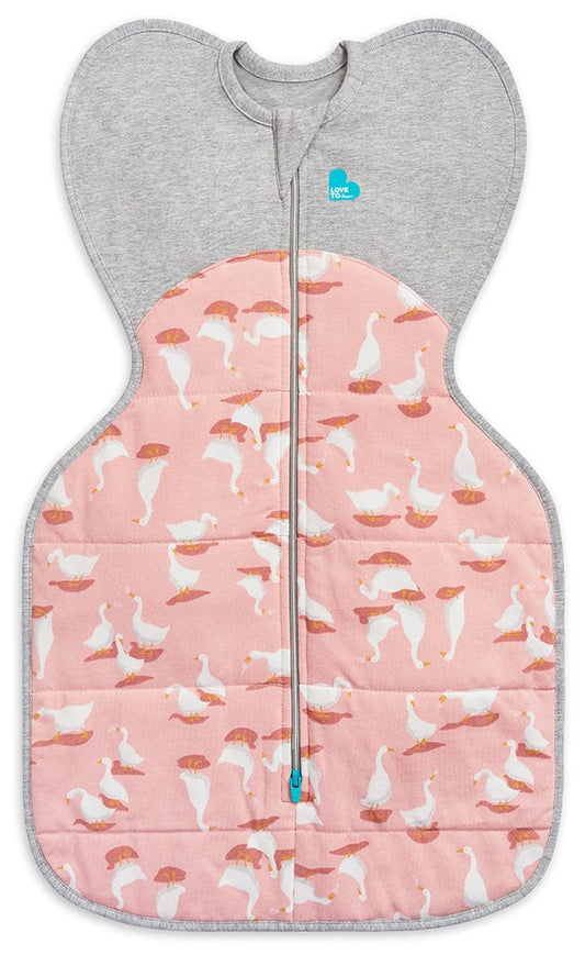 Love To Dream Swaddle UP Quilted Cotton 2.5 TOG, Newborn - Silly Goose Dusty Pink