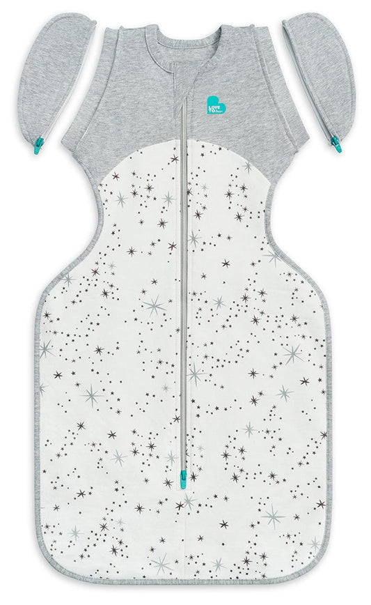 Love To Dream Swaddle UP Transition Bag Cotton Fleece Mild, Large - North Star White - L17-05-188-WHT-L